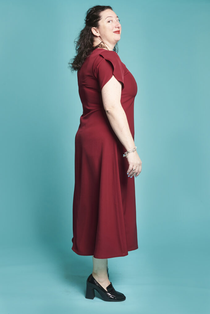 abito tulipano cady bordeaux 2