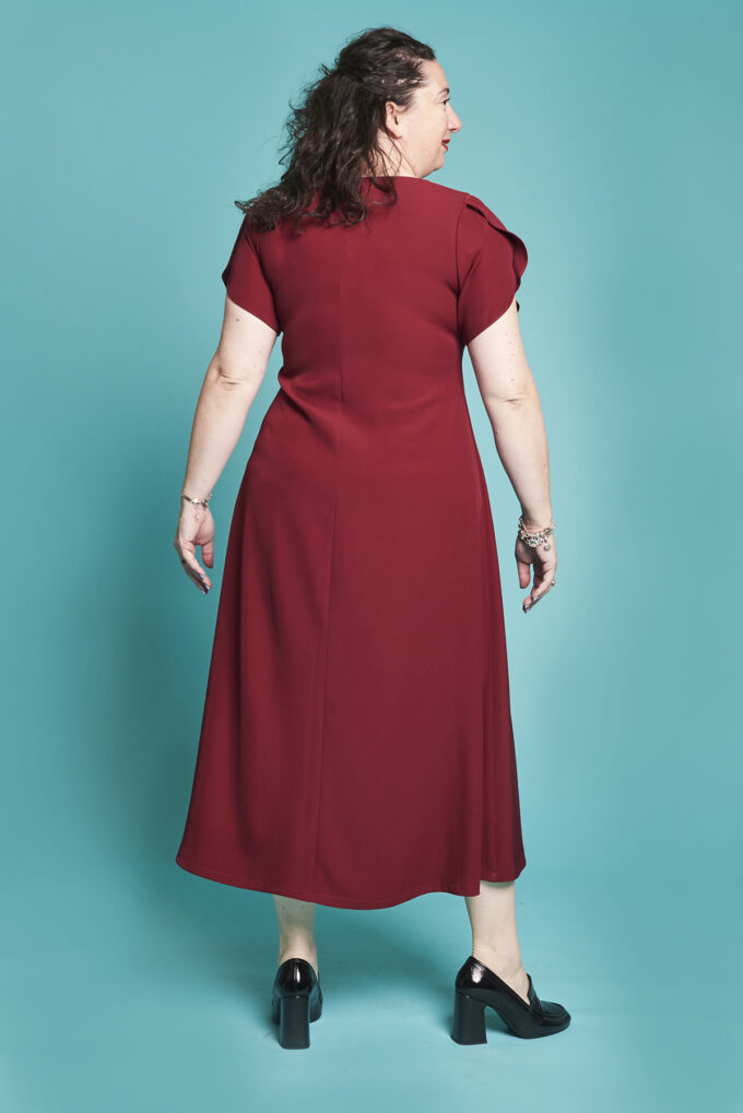 abito tulipano cady bordeaux 3