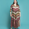 abito bamboo onde fucsia