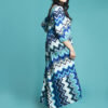 abito bamboo onde blu