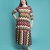 abito bamboo onde fucsia