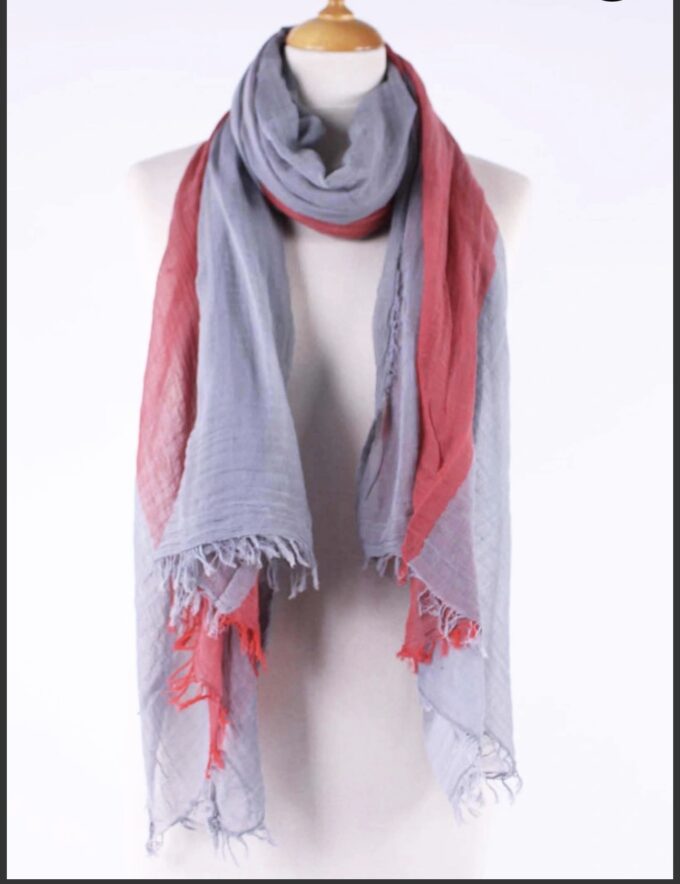 sciarpa cotone arancio