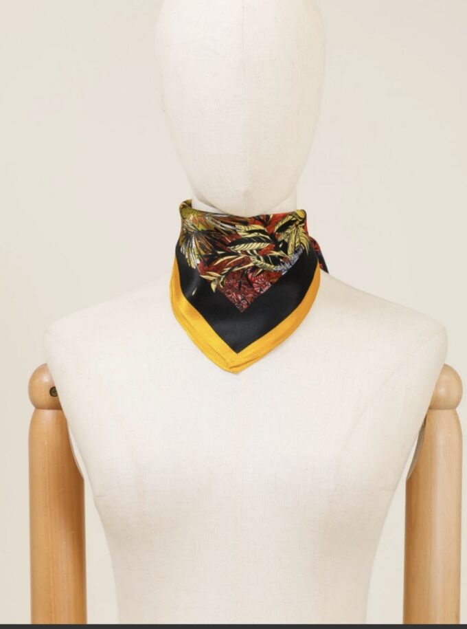 foulard seta giallo